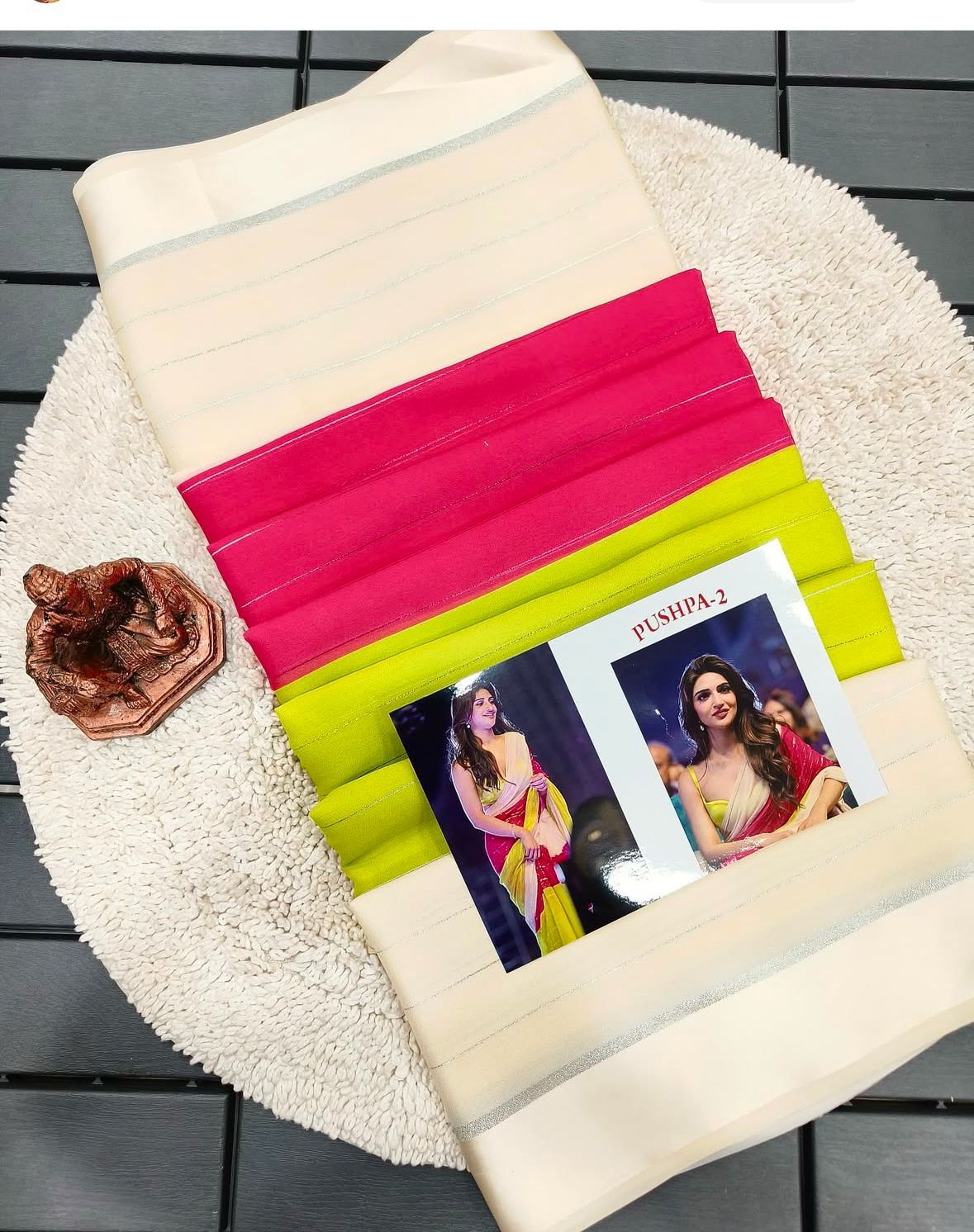 Pushpa 2 By Rajyog Soft Georgette Fancy Saree Suppliers In India